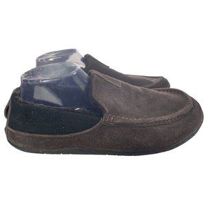 Timberland Men's Kick-Around Low Brown Suede Moccasin Slippers Size 10M (5935A)